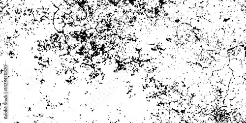 Grunge black and white crack paper texture design and texture of a concrete wall with cracks and scratches background .. Vintage abstract texture of old surface.. Grunge texture for make poster .	
