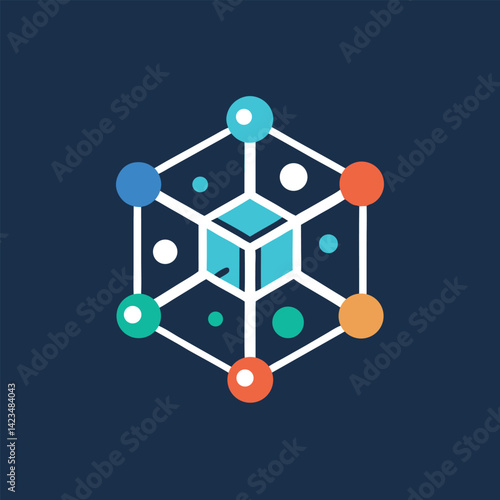 Minimalist logo representing a molecular diagnostics platform showcasing modern design and innovation in health technology