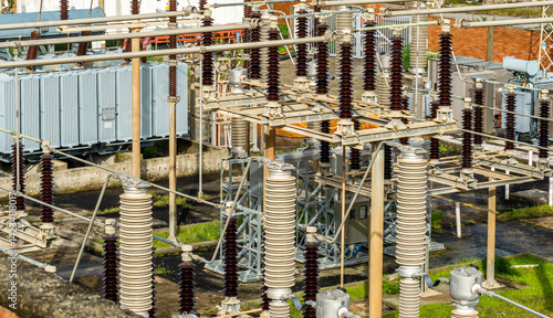 Power Transformer in High Voltage Electrical Outdoor Substation