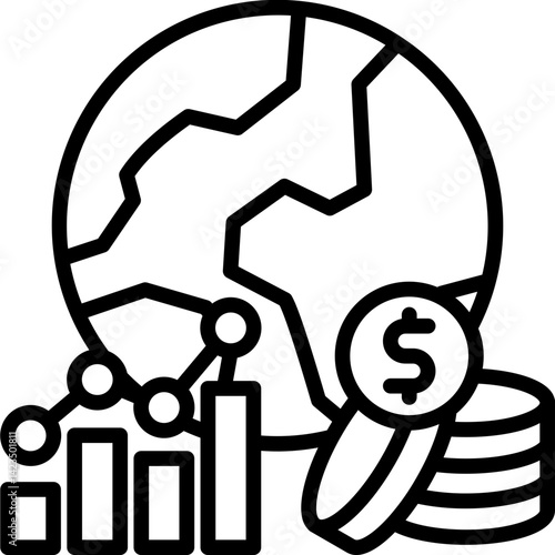 Economy line icon