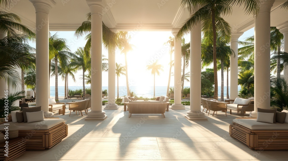Fototapeta premium Elegant atrium interior design