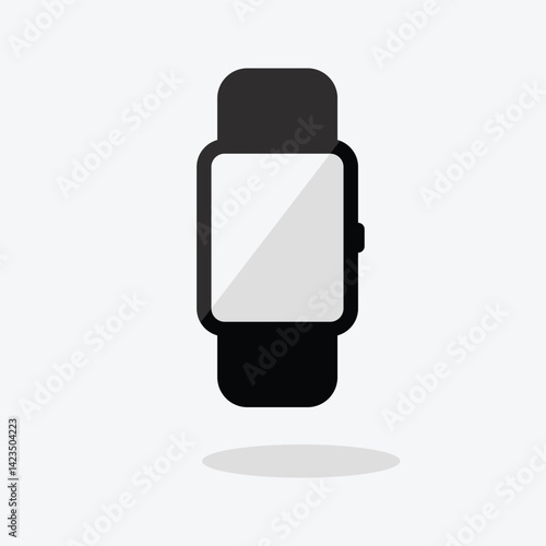 sport fun smart watch store logo cartoon illustration.