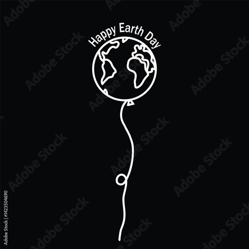 Happy Earth Day, Vector Illustration Art