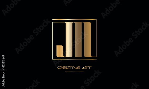 MJ, J,M ,M , J abstract letters logo monogram