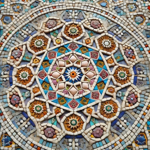 Wallpaper Mural Mosaic Tiles intricate geometric patterns Torontodigital.ca