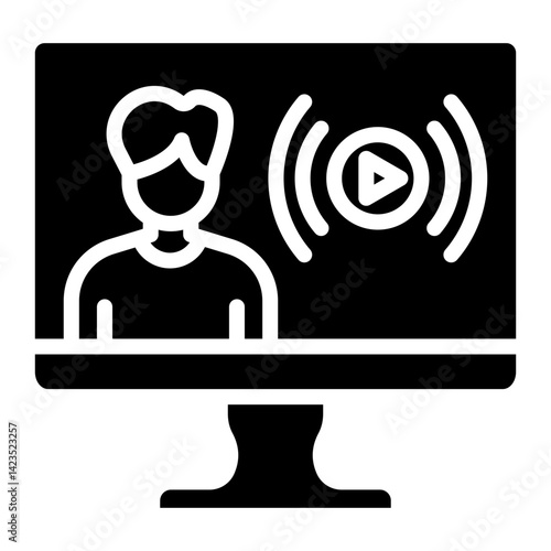 User Live Streaming Icon