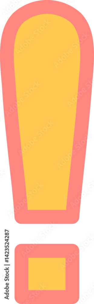 Exclamation Outline And Fill Icon Exclamation Outline And Fill Icon
