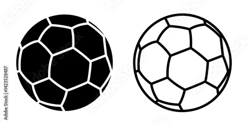 Football icon. Soccer ball vector