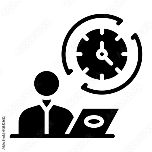 Full Time Job Icon