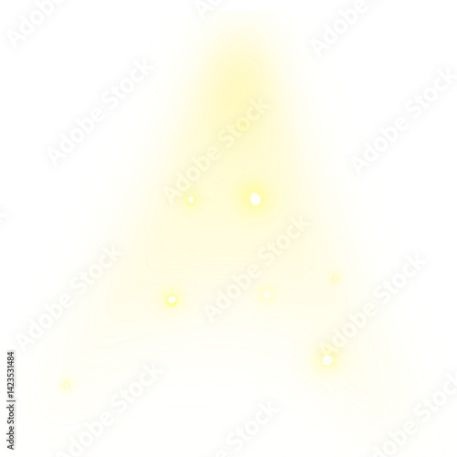 Yellow Spotlight Aesthetic Element