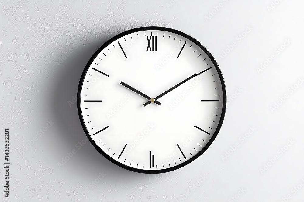 Modern Wall Clock Mockup Modern Wall Clock Mockup