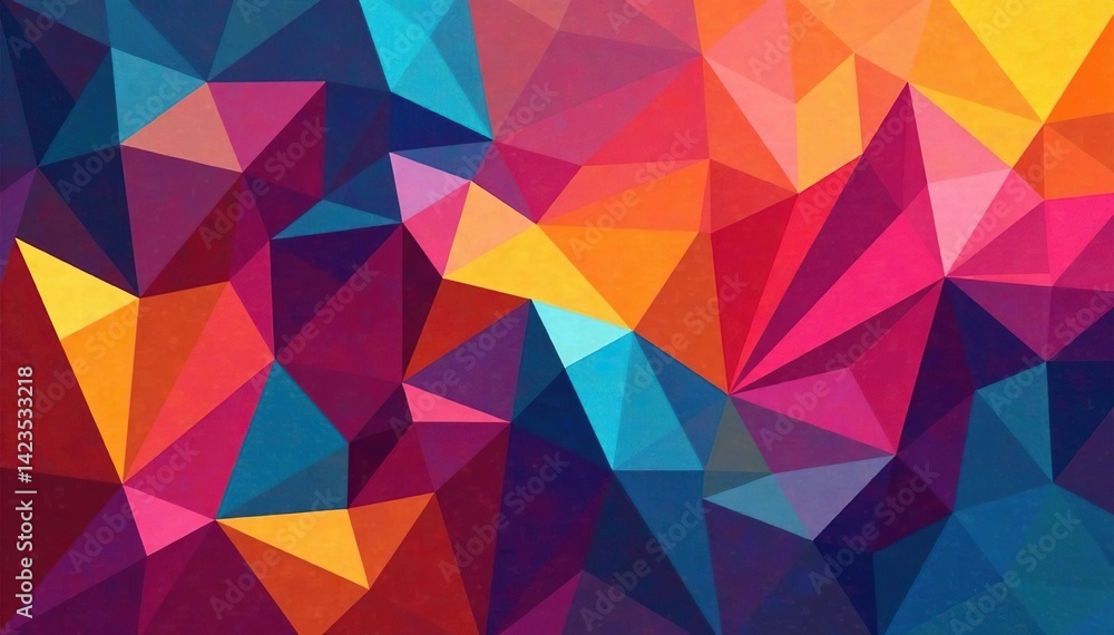 Geometric abstract shapes, vibrant color palette, continuous pattern , geometric, background, art Geometric abstract shapes, vibrant color palette, continuous pattern , geometric, background, art