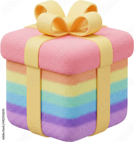 This image displays 3D gift box icons