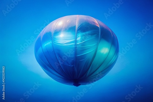 Sad Blue Balloon Double Exposure: Melancholy Abstract Photography