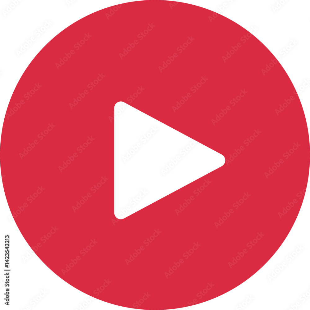 Play Button In Fill Icon Play Button In Fill Icon
