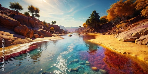 Provence Creek Beach Sunset, South of France: Bokeh Photography