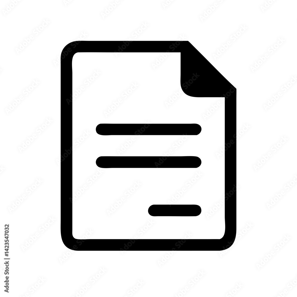 document icon on transparent background flat vector icon for apps and websites document icon on transparent background flat vector icon for apps and websites