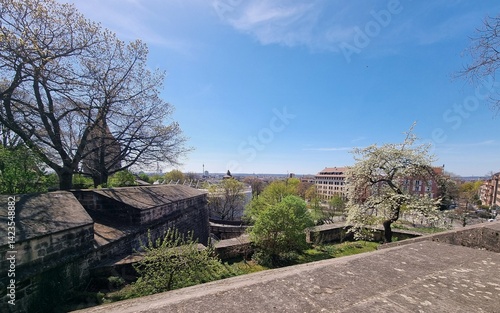 Obraz na płótnie Landscape from the castle in Nuremberg w salonie