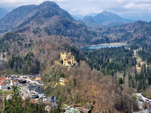 Obraz na płótnie View of Hohenschwangau w salonie