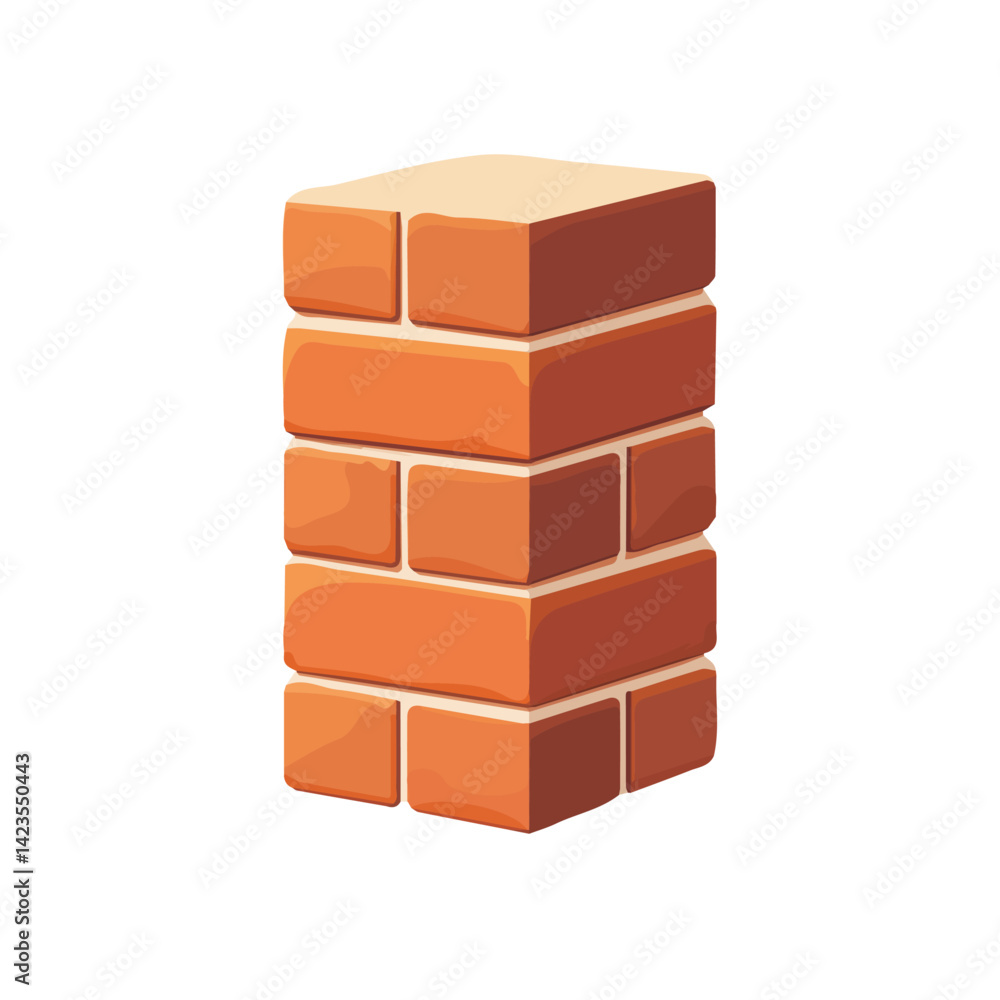 A Simple flat 2D icon of a set of brick isolated on a transparent background, vector, flat design, animation design, simple flat 2D icon, minimalist A Simple flat 2D icon of a set of brick isolated on a transparent background, vector, flat design, animation design, simple flat 2D icon, minimalist