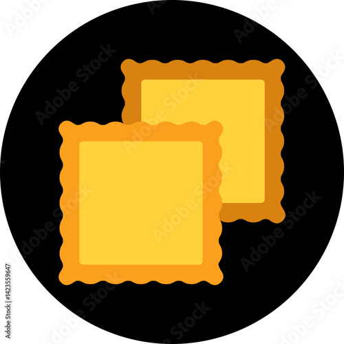 Ravioli icon vector illustration