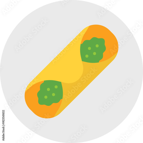 Cannoli icon vector illustration