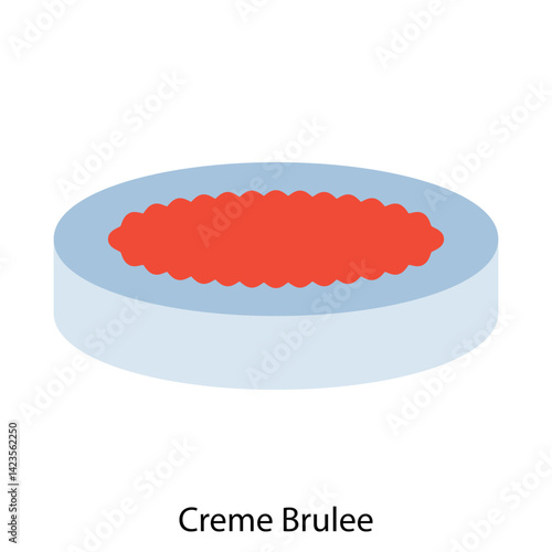 Creme Brulee icon vector illustration