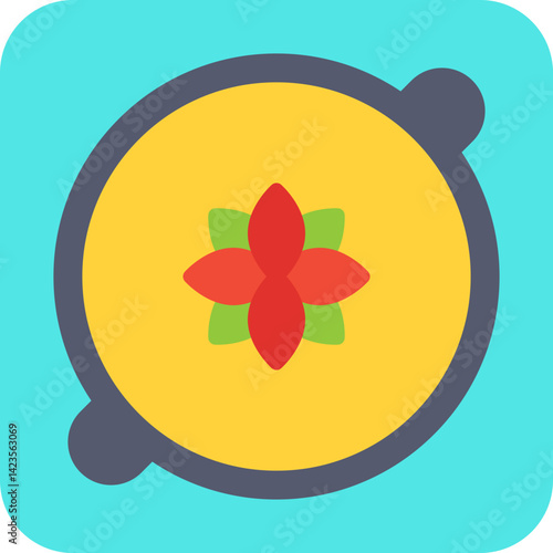 Crema Catalana icon vector illustration