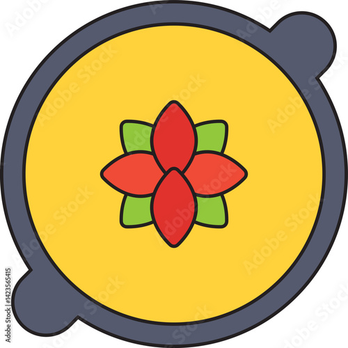 Crema Catalana icon vector illustration
