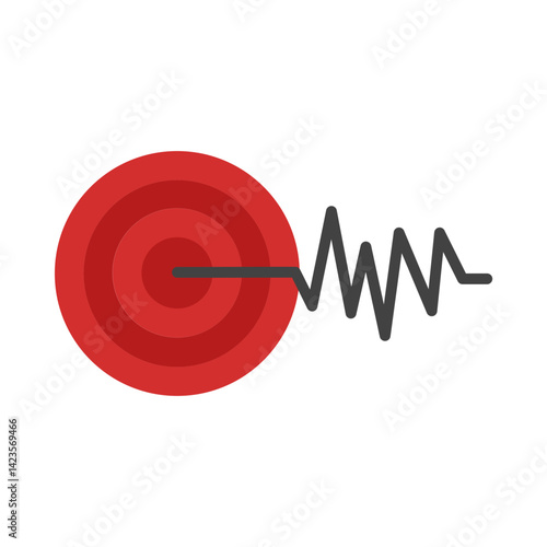Magnitude flat icon
