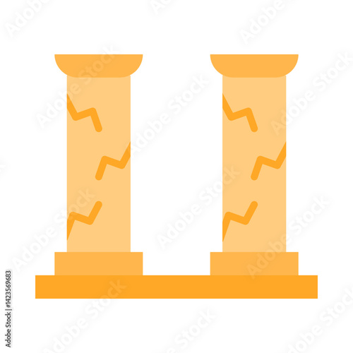 Ruin flat icon