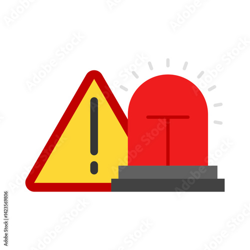 Crisis flat icon