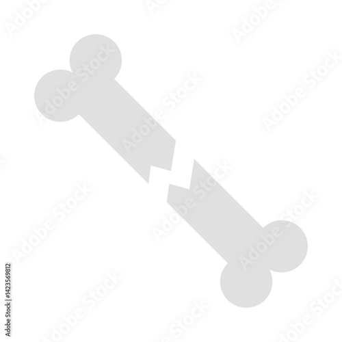 Broken Bone flat icon