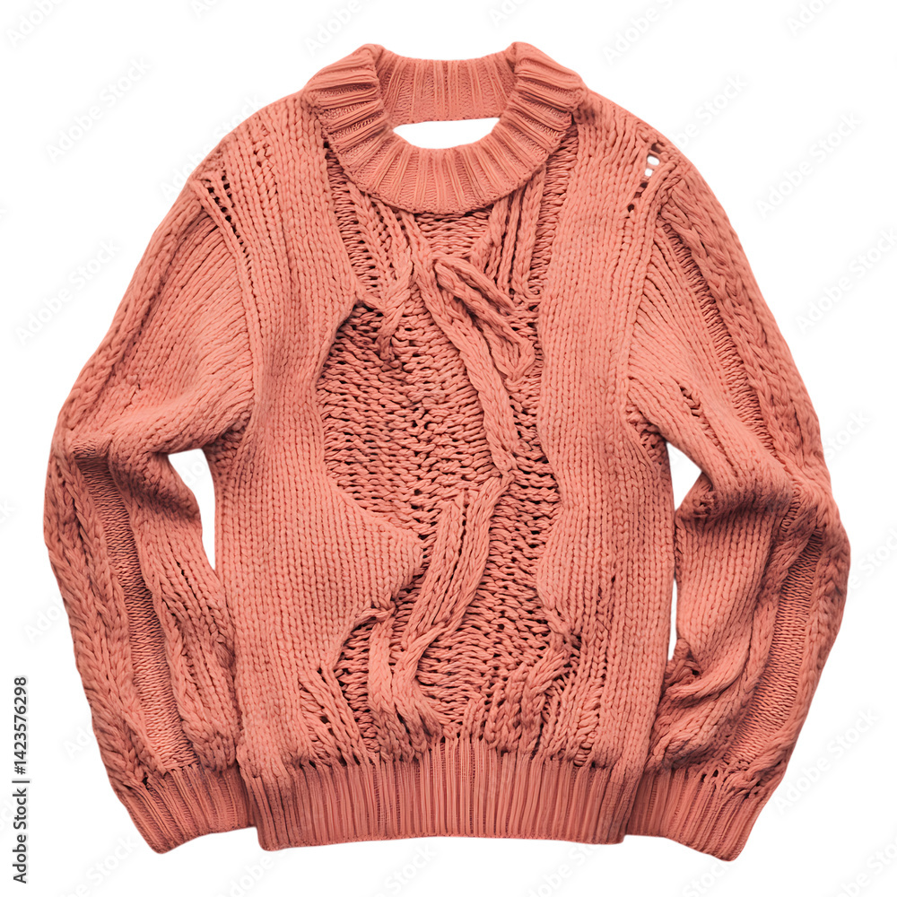 Fototapeta premium Unique Sweater Design with Distressed Look