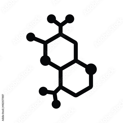 A handy glyph icon of compound structure
