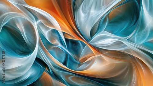 Glowing teal and sienna intersect across a dreamy parchment backdrop