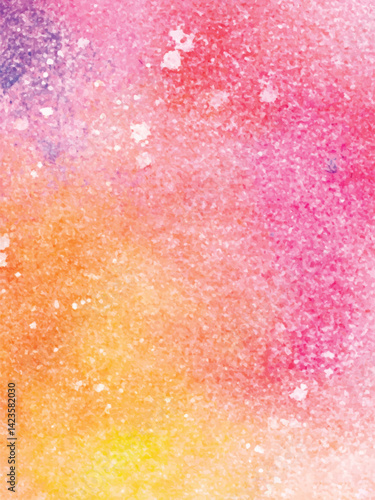 Abstract Bright Hand Paint Colorful Watercolor Background