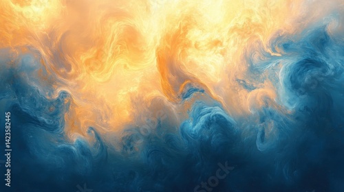 Romantic swirling clouds on a soft wallpaper backdrop