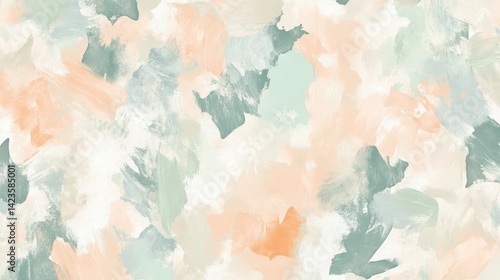 Fototapeta Naklejka Na Ścianę i Meble -  Smoky gray and sienna wallpaper with rough expressive style