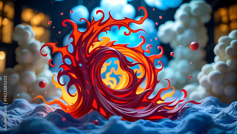 Obraz premium abstract fractal background