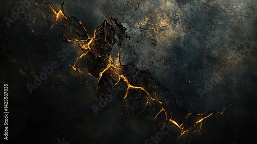 Cracked marble wallpaper with Gothic and cosmic tones