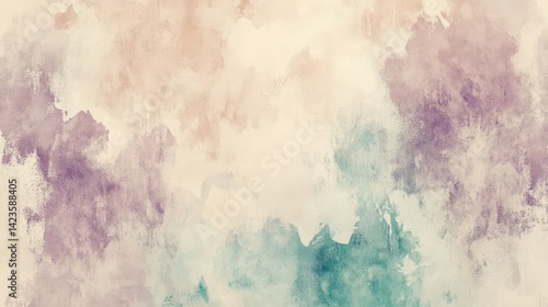Soft abstract lofi backdrop with muted blended brush tones