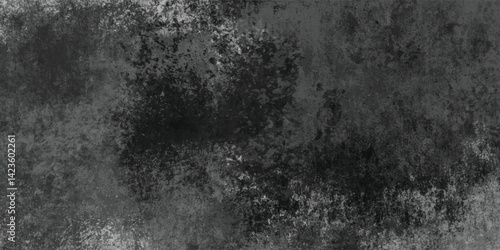 Cracked and Worn Surface Texture in Gray Abstract Grunge Style

