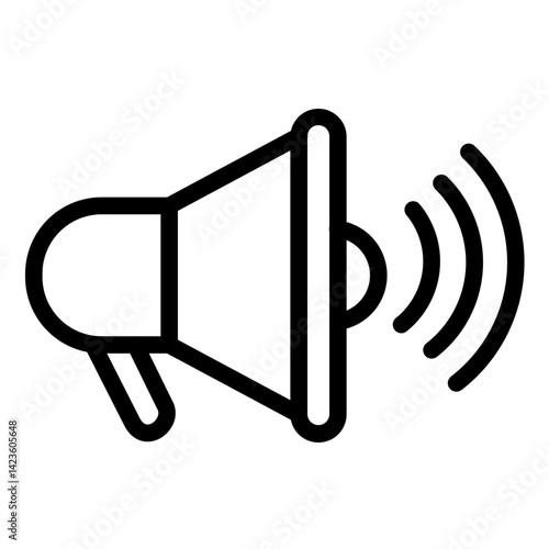 Speaker line icon style