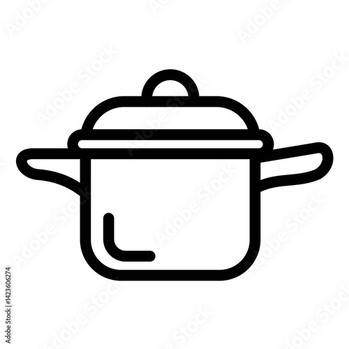 Pot line icon style
