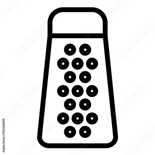 Cheese Grater line icon style