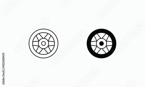 Repairman icons set Line and Glyph black vector icon stock illustration