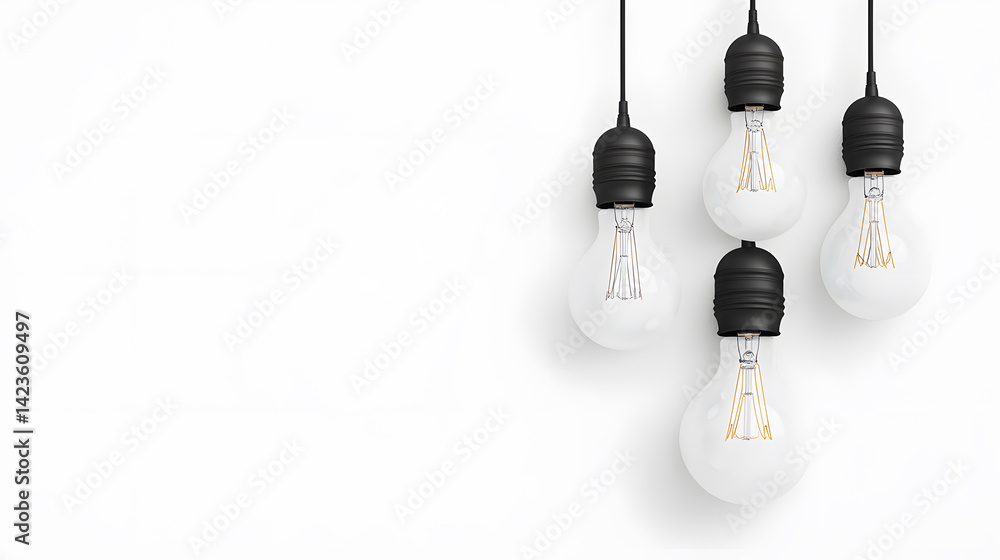 A decorative fixture with many light bulbs isolated on white background A decorative fixture with many light bulbs isolated on white background