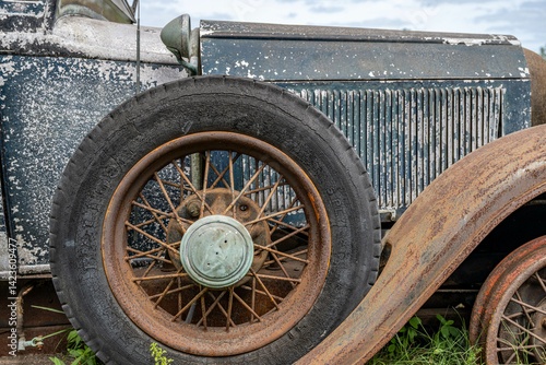 Obraz na płótnie old truck w salonie