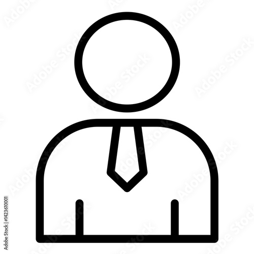 Lawyer Line Icon Style